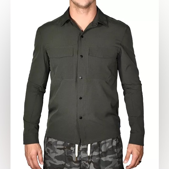 VTG 1946 Men's Lightweight Metal Vent Performance Shirt Jacket, Size: L - Picture 2 of 16